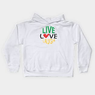 live, love, laugh Kids Hoodie